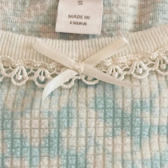 CHARTER CLUB Women’s Light Blue Long Sleeve Pajama Set size S - Picture 7 of 9